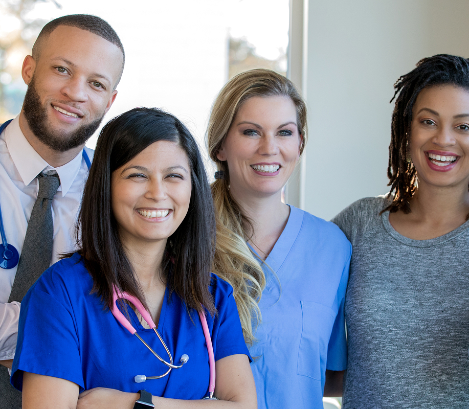 portrait of a medical care team