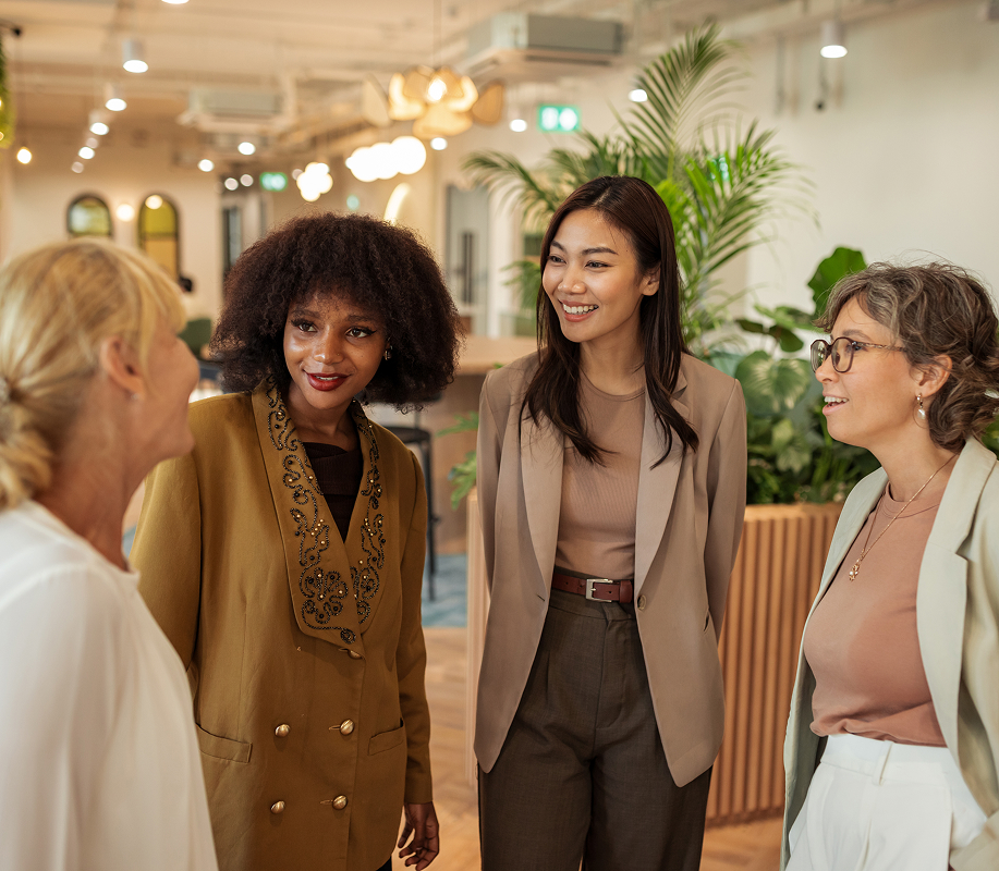 Group of woman having a discussion