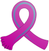 Ovarian Cancer Ribbon with Tubes